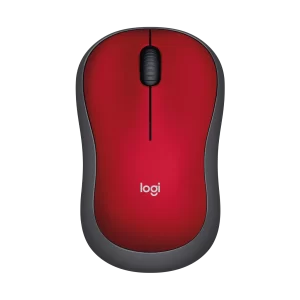 Mouse Logitech inalambrico M185 (rojo)
